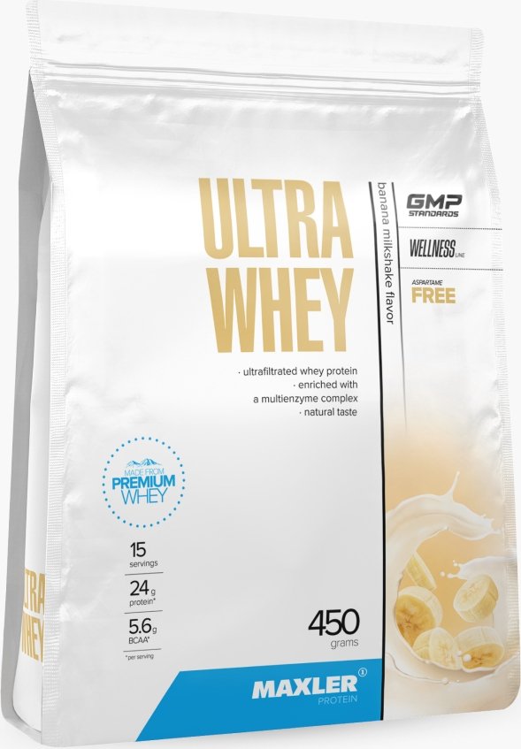 

Протеин комплексный Maxler Ultra Whey (банановый коктейль, 450г)