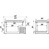 Компрессорный автохолодильник Alpicool C30 (без адаптера 220В)
