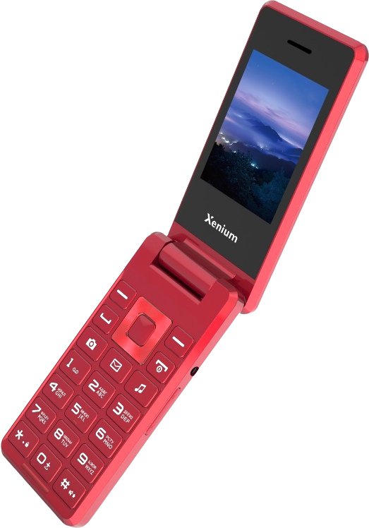 

Кнопочный телефон Philips Xenium X600 (красный)