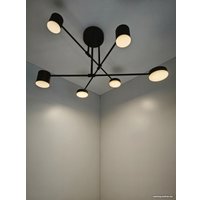 Люстра средней высоты Mirastyle Диод XL-21015/3+3 BK