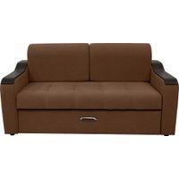 Диван Сириус Лидер-3 ППУ 185x110 (Eva 03 велюр светло-коричневый)