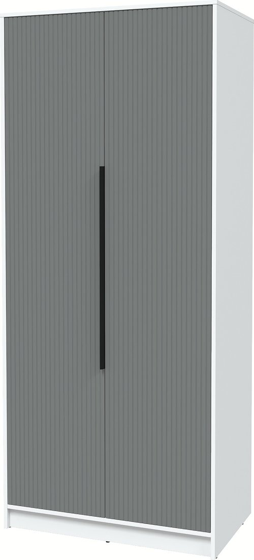 

Шкаф распашной Интерлиния Концепт Лайн КТ-Ш2 (белый платинум/серый)