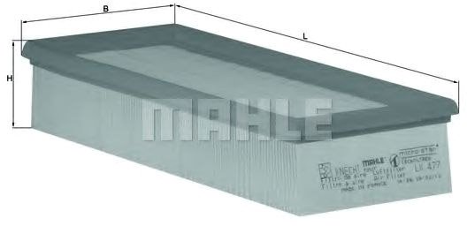 

Воздушный фильтр Mahle Knecht LX477