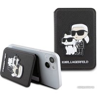 Кредитница CG Mobile Karl Lagerfeld Saffiano NFT Karl & Choupette KLWMSPSAKCPMK (черный)