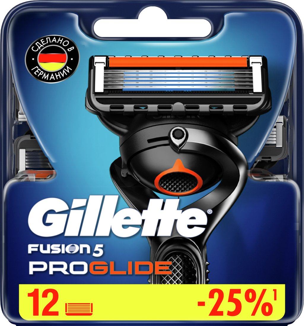 

Сменные кассеты для бритья Gillette Fusion5 Proglide (12 шт) 7702018085934