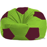 Кресло-мешок Flagman Мяч Стандарт М1.1-169 (салатовый/бордовый)
