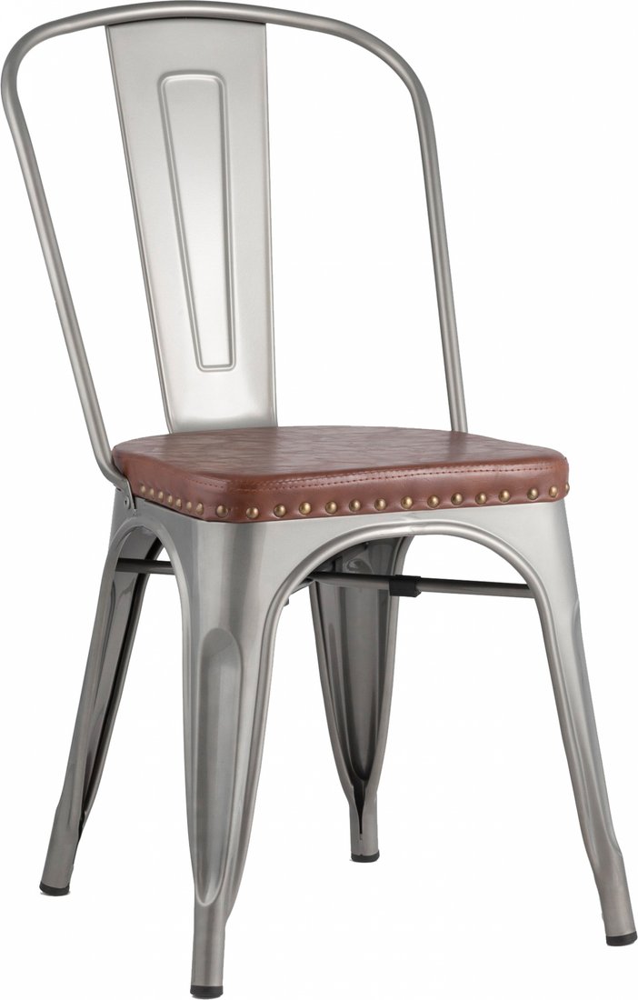 

Стул Stool Group Tolix Soft LF818C Grey 7083/PU7002 (серебристый)