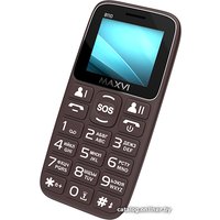 Кнопочный телефон Maxvi B110 (коричневый)