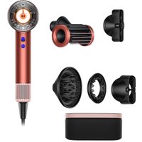 Фен Dyson HD16 Supersonic Nural Straight+Wavy (с переходником на евровилку, клубнично-бронзовый/розовый румянец)