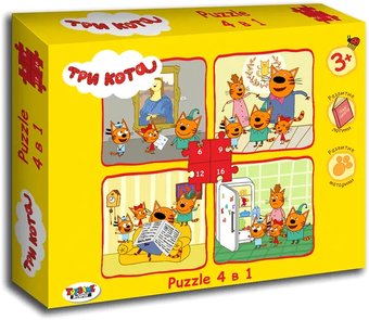 Мозаика/пазл Topgame 4-в-1 Три кота №1 01601
