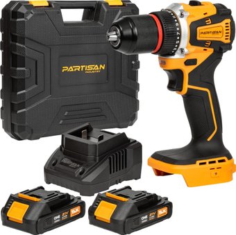 Дрель-шуруповерт Partisan AD-2150BL (с 2-мя АКБ, кейс)