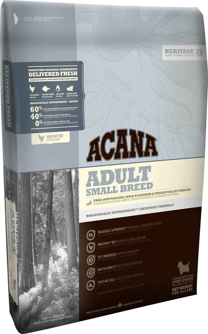 

Сухой корм для собак Acana Adult Small Breed (для взрослых собак мелких пород) 2 кг