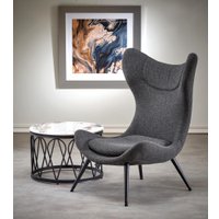 Интерьерное кресло Halmar Atlantis (антрацит/черный)