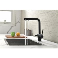 Смеситель Paulmark Serpentine Se213222-GM (черный/вороненая сталь)