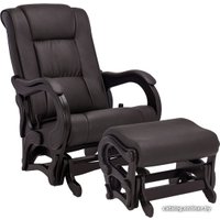 Кресло-глайдер Комфорт 78 (венге/dundi 108)