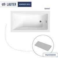 Ванна Lauter Estelle 130х70 21206030 (с серым подголовником)