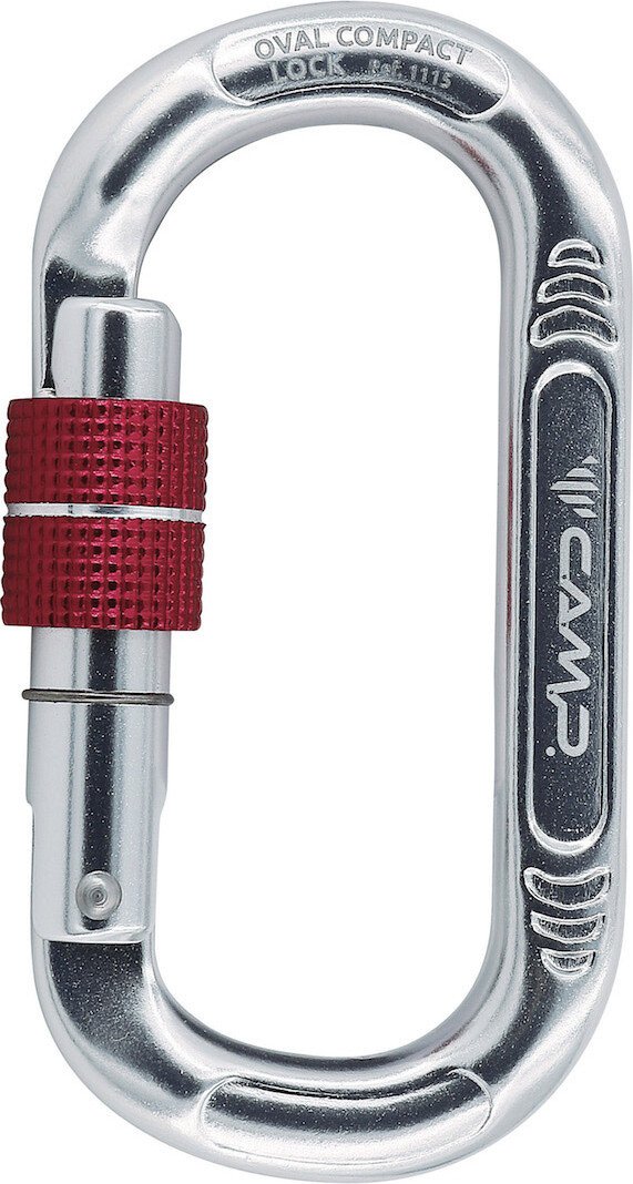 

Карабин туристический Camp Oval Compact Lock 1115 (серебристый)