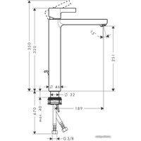 Смеситель Hansgrohe Metris S 31022000