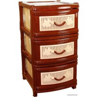 Комод Альтернатива 3-х секционный (бежевый/коричневый) М1353