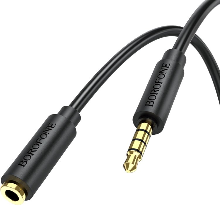 

Кабель Borofone BL12 3.5 Jack - 3.5 Jack (2 м, черный)