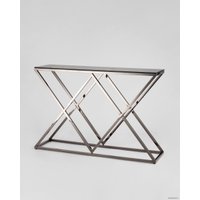 Консольный стол Stool Group Инсигния 115x30 ECST-026-BG-SK (стекло Smoke/сталь темный хром)