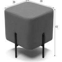 Пуфик DreamBag Аликанте (серый)