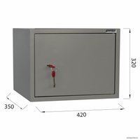 Офисный сейф Brabix KBS-02