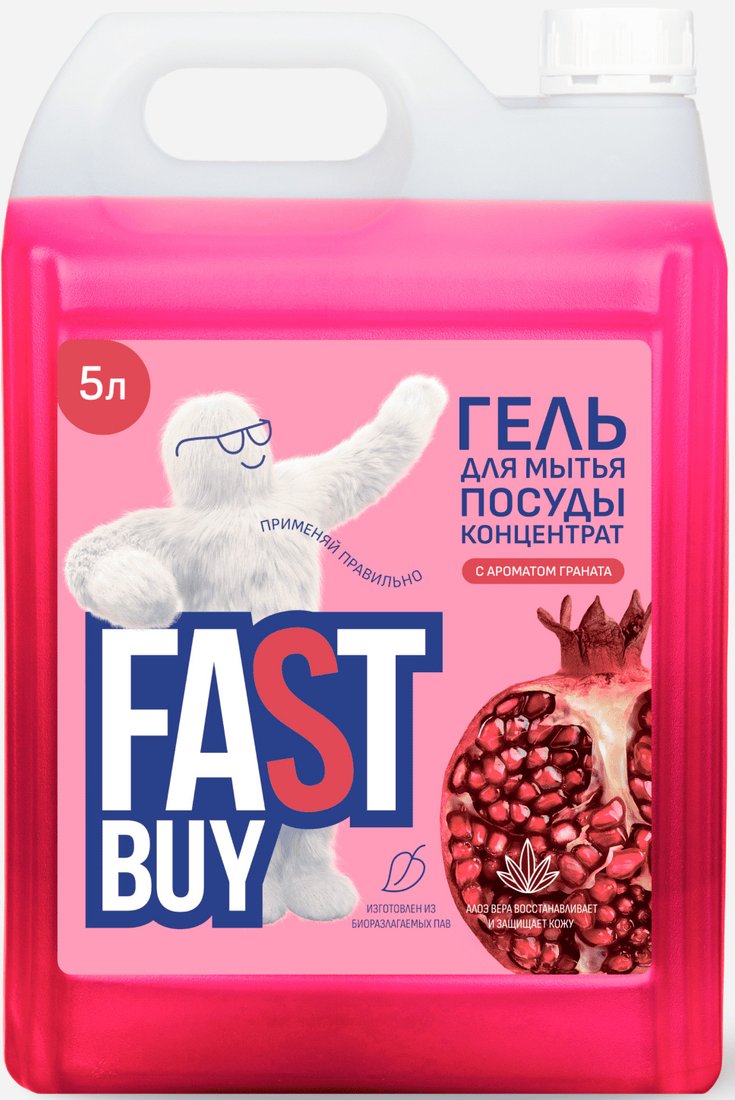 

Средство для мытья посуды FastBuy PowerWash Гранат 5 л