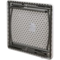 Стол AksHome складной пластиковый квадратный 86 (белый)