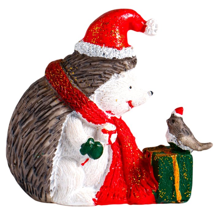 

Статуэтка Sima-Land Ежик в красном колпак и шарфе, с подарком и птичкой 6343785