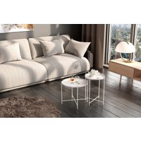 Журнальный столик Sheffilton SHT-CT8/CT8-2 (белый муар)