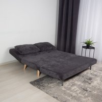Диван DiArt Элли 1500 (велюр Sensey graphite/ножки светлые)