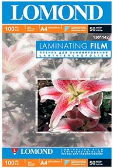 Пленка для ламинирования Lomond Laminating Film A4 100 мкм 50 пакетов 1301142