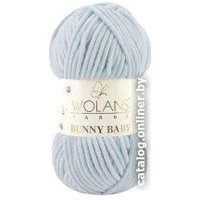 Пряжа для вязания Wolans Yarns Bunny Baby 49 100 г 120 м (серо-голубой, 5 мотков)