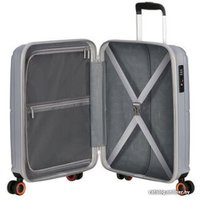 Чемодан-спиннер American Tourister Geopop Metallic Silver 55 см