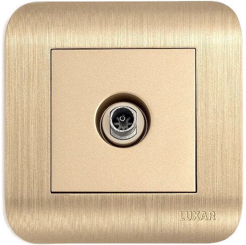 

Розетка телевизионная Luxar Deco 10.040.05 (шампань)