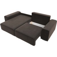 Угловой диван Лига диванов Лига-029 левый 121927L (велюр коричневый)