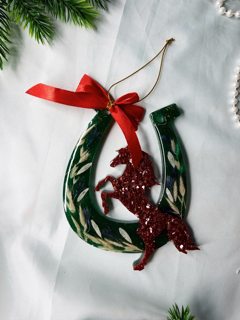 

Елочная игрушка Wood_N_Sea Подкова НГ-6 (зеленый)