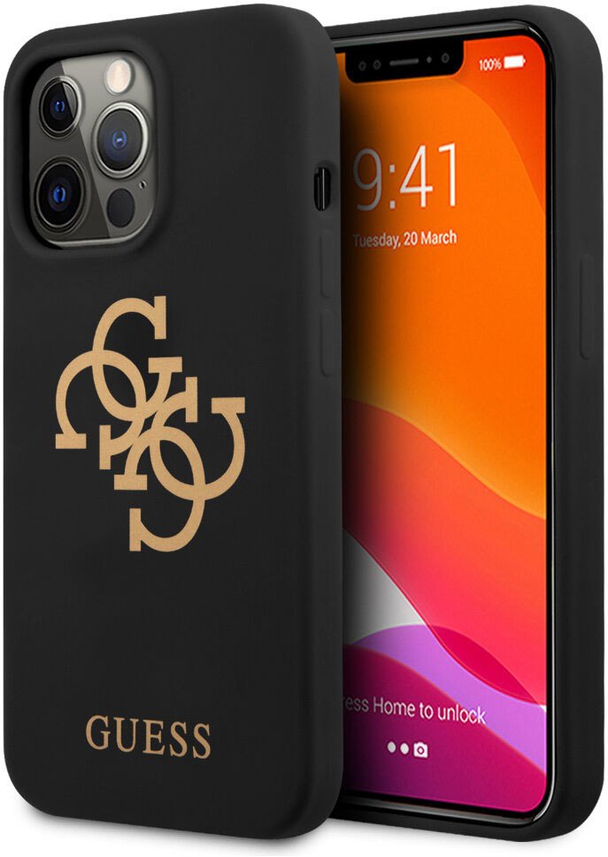 

Чехол для телефона CG Mobile Guess для iPhone 13 Pro GUHCP13LLS4GGBK