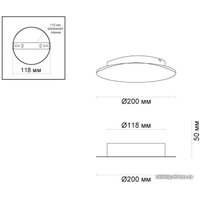 Бра Odeon Light Lunario 3562/9WL