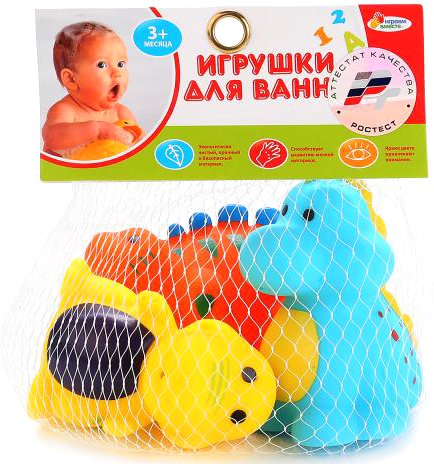 

Набор игрушек для ванной Играем вместе Три дракона LXB342-343-345