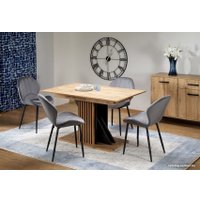 Кухонный стол Halmar Fabiano раскладной 135-175/75 (дуб вотан/черный)