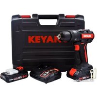 Дрель-шуруповерт Keyang DD18BL-W Set (с 2-мя АКБ, кейс)