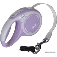 Поводок-рулетка Flexi New Comfort S Tape 5 м (розовый)