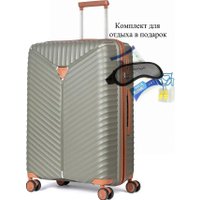 Чемодан-спиннер L'Case Seoul-M 75 л (темно-серый)