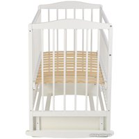 Классическая детская кроватка Фея 204 с маятником (белый)
