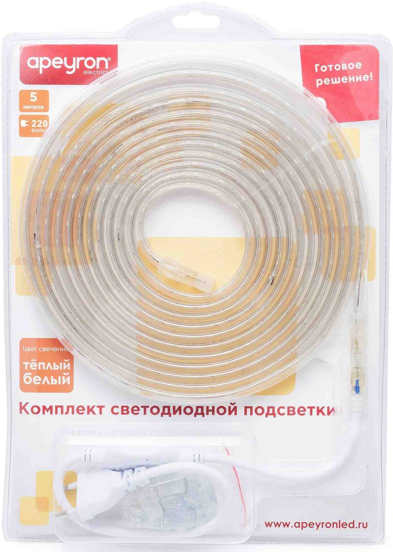 

Готовый комплект светодиодной ленты Apeyron 10-05