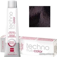 Крем-краска для волос AlterEgo TechnoFruit Color 4/551 каштановый насыщеный махагон пепельный