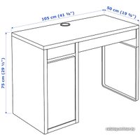 Стол Ikea Микке 604.889.03 (под беленый дуб)