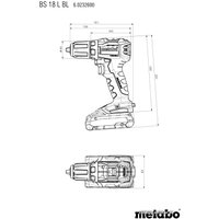 Дрель-шуруповерт Metabo BS 18 L BL 602326840 (без АКБ, кейс)